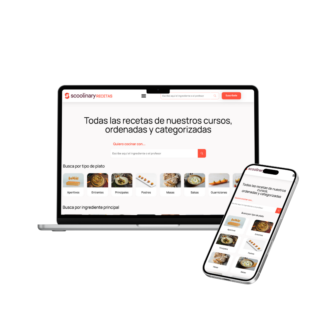 Mockup de Scoolinary